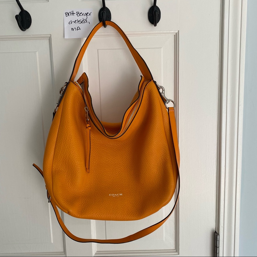 Coach Bleeker Sullivan Orange Hobo Bag